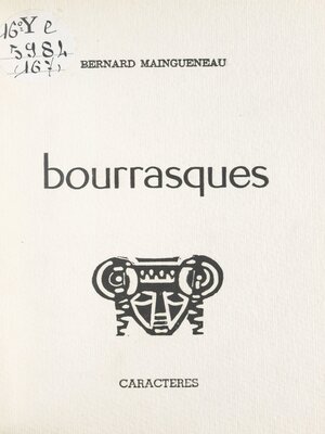 cover image of Bourrasques